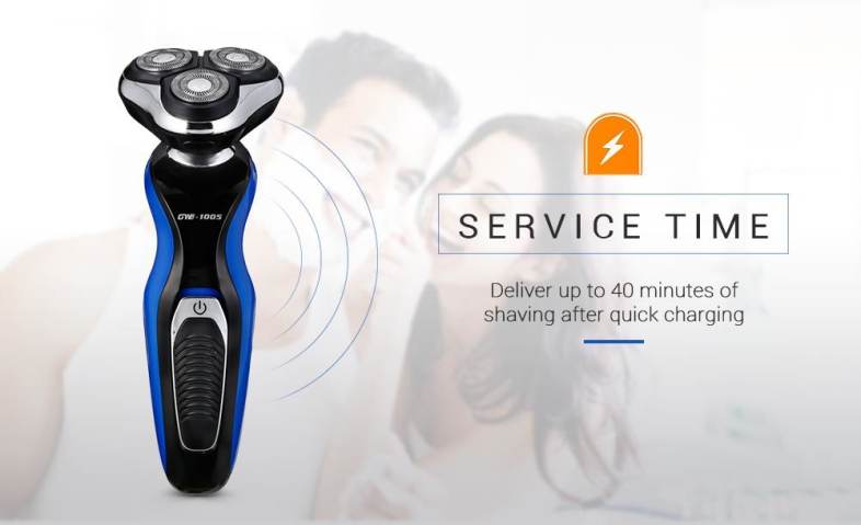 GW - 1005 Washable 4D Direction Floating Cutting Men Electric Shaver 