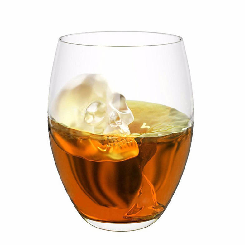3D Skull Silicone Mold Cool Ice Cube Tray Maker Home Kitchen DIY Mould Tools
