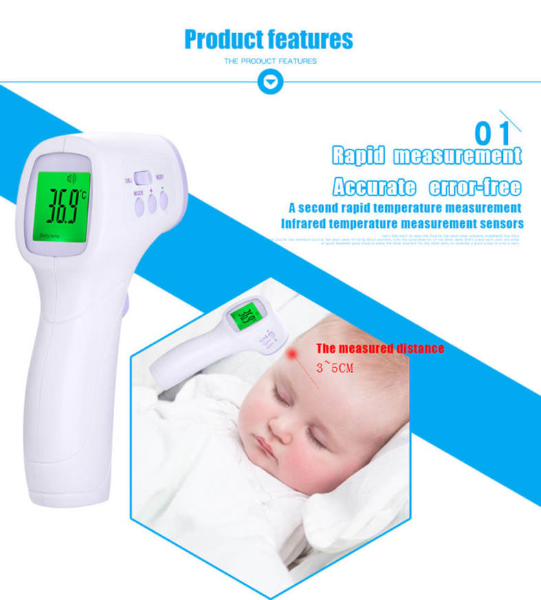 Non-contact Infrared Thermometer Babies Adults Temperature Measurement Tool