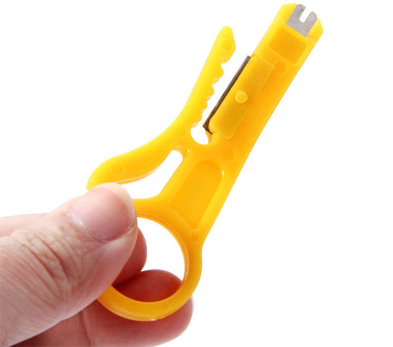 WLXY Mini Telephone Line Cable Stripping Knife / Wire Cutter / Stripper Network Tool