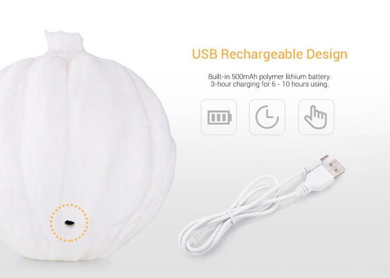 3D Printing Devil Pumpkin Face Lamp Night Light Remote Control 