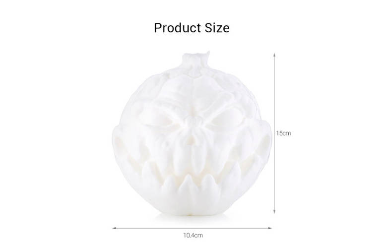 3D Printing Devil Pumpkin Face Lamp Night Light Remote Control 
