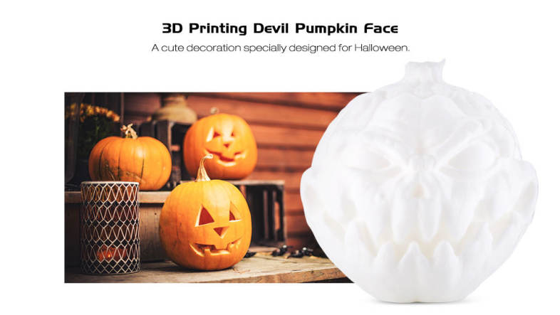 3D Printing Devil Pumpkin Face Light Romantic Night Lamp Remote Control