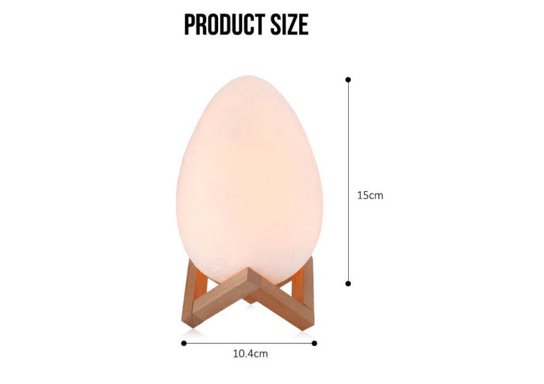 3D Printing Egg Light Romantic Night Lamp Remote Control for Bedroom