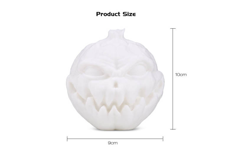 3D Printing Devil Pumpkin Face Light Pat Night Lamp for Halloween