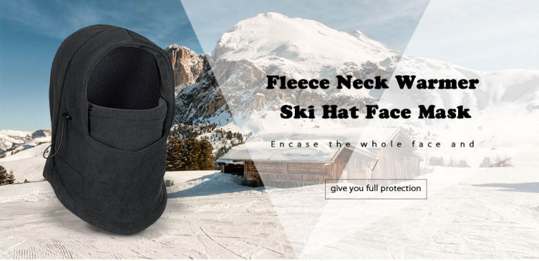 Neck Warmer Ski Hat Fleece Full Face Cover Mask Winter Wind Proof Cap