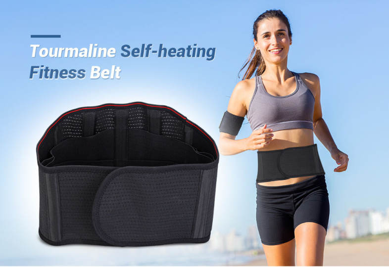Tourmaline Self-heating Fitness Warm Belt Waist Protection 3 Gaskets