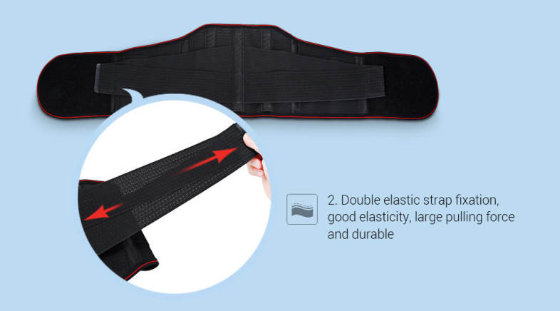 Tourmaline Self-heating Fitness Warm Belt Waist Protection 3 Gaskets