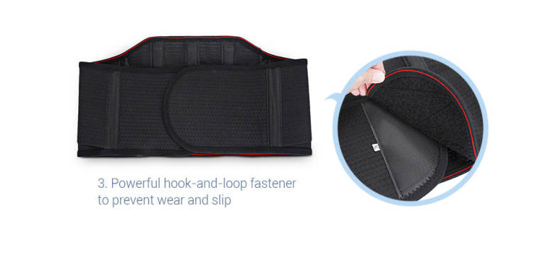Tourmaline Self-heating Fitness Warm Belt Waist Protection 3 Gaskets