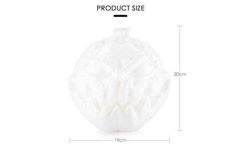 3D Printing Devil Pumpkin Face Light Night Lamp Remote Control