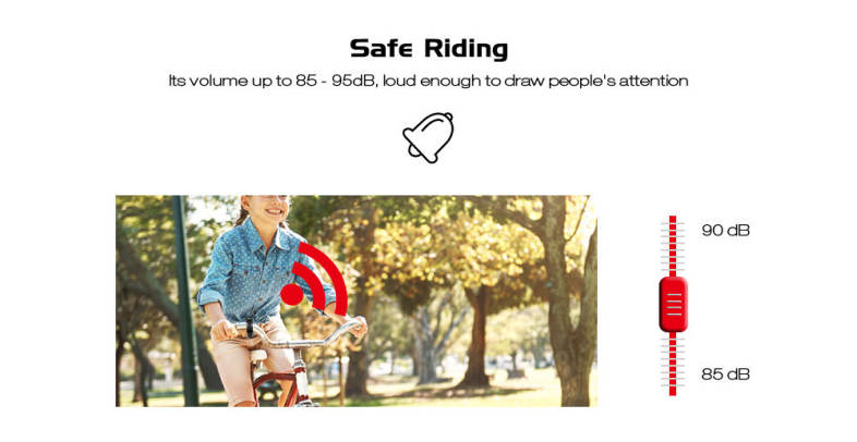 CL - 6 Aluminum Alloy Invisible Bicycle Bell for 22.2 - 31.8mm Bike Handlebar