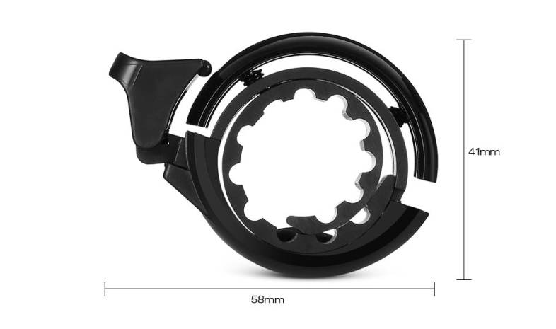 CL - 6 Aluminum Alloy Invisible Bicycle Bell for 22.2 - 31.8mm Bike Handlebar