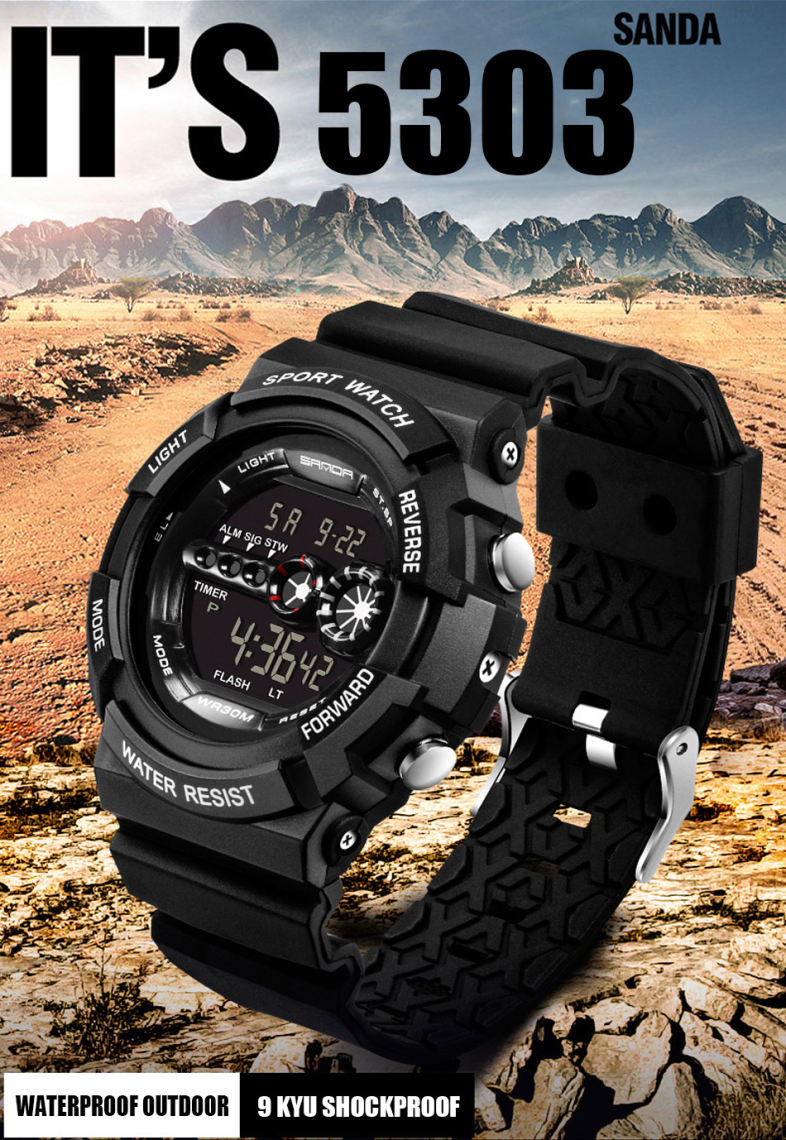 Sanda 320 5303 Multifunctional Sports Men Watch