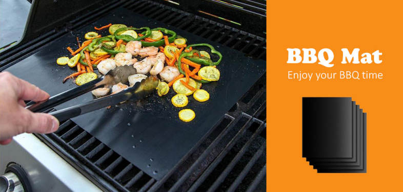 Non-stick BBQ Mat Heat-resistant Grilling Sheet