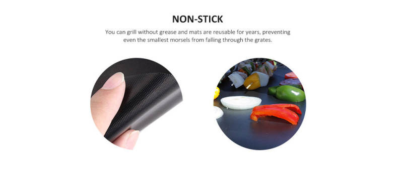 Non-stick BBQ Mat Heat-resistant Grilling Sheet
