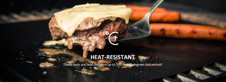 Non-stick BBQ Mat Heat-resistant Grilling Sheet