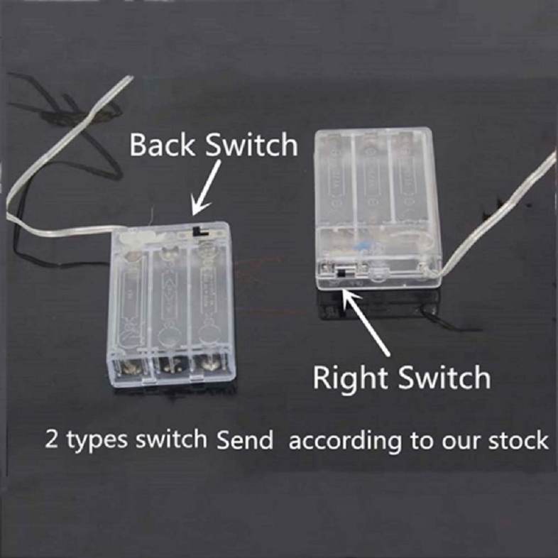 10M 100-LED Silver Wire Strip Light Battery Operated Fairy Lights Garlands Christmas Holiday Wedding Party 1PC