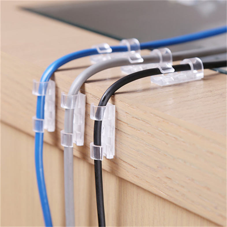 20 Pcs Wire Cable Holder Clip Winder Organizer Management