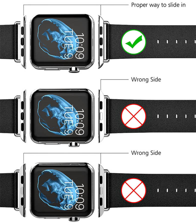 WatchBand Attachment Connection Adapter For Apple Watch 38mm