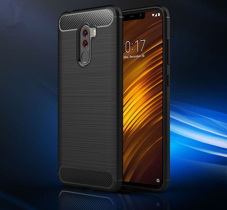 Luxury Carbon Fiber TPU Soft Case for Xiaomi Pocophone F1
