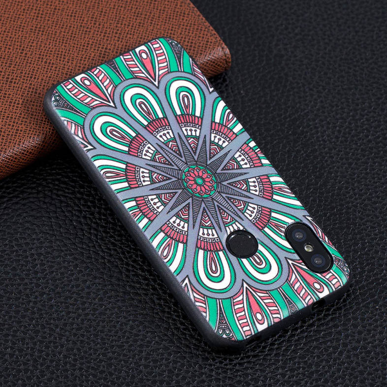 TPU Relief Case for Xiaomi Mi A2 Lite Mandala Pattern