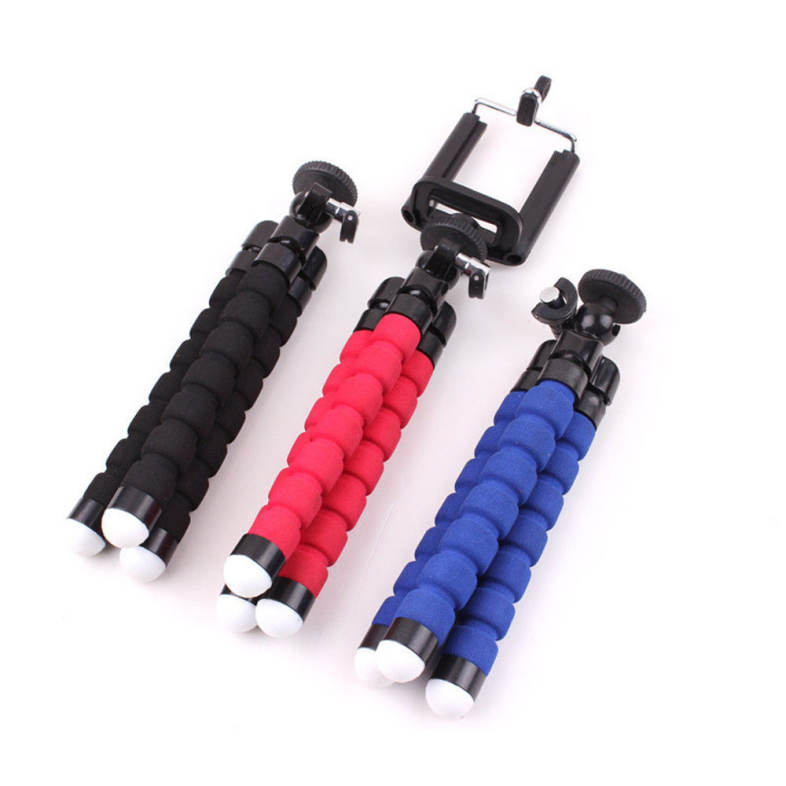 Universal Compact Tripod Stand Flexible Octopus Cell Phone Camera Selfie Stick Tripod Mount for Smartphone / Digital Camera