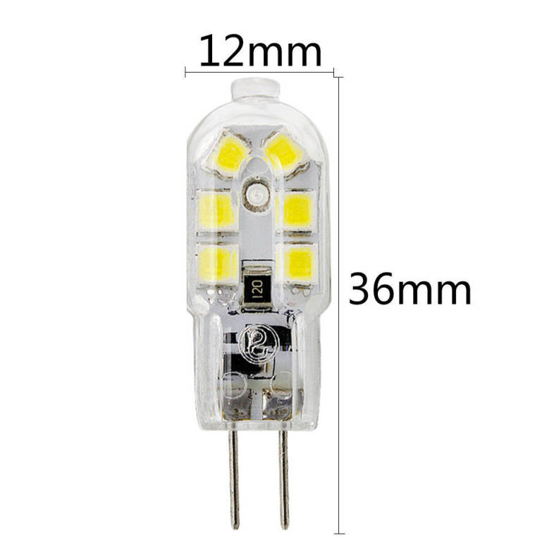 5PCS YWXLight G4 LED Lampe Lampada 360 Degree Transparent Shell DC 12V
