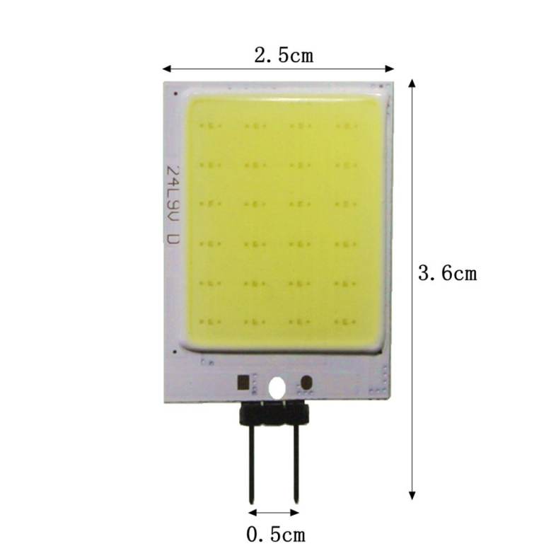 SENCART 5W G4 LED Bi-pin Lights 24 COB Decorative Cold White 12V