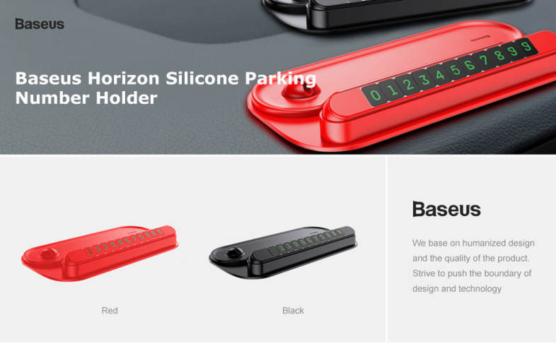 Baseus Horizon Silicone Parking Number Bracket Phone Holder