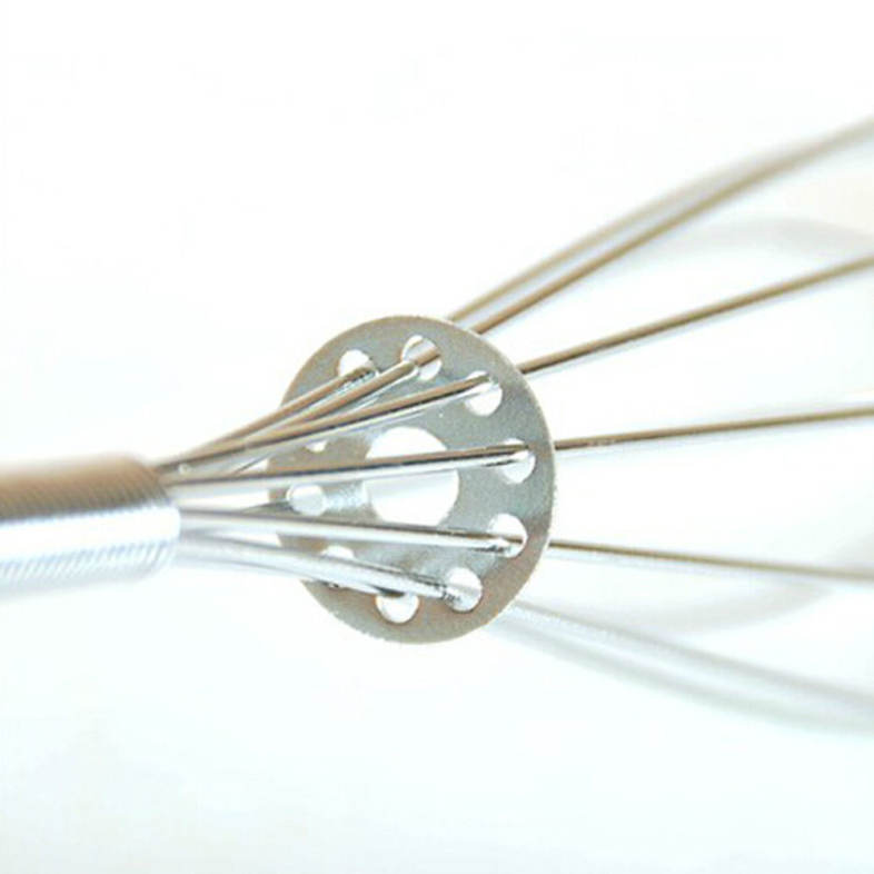 Stainless Steel Mini Rotating Whisk Egg Beater Kitchen Tool