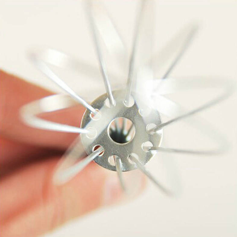 Stainless Steel Mini Rotating Whisk Egg Beater Kitchen Tool