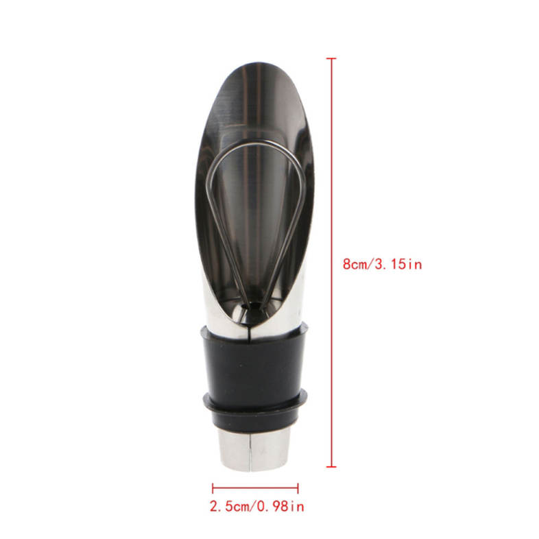 Stainless Steel Wine Bottle Stoppers Funnel Pourer for Bar Accessories