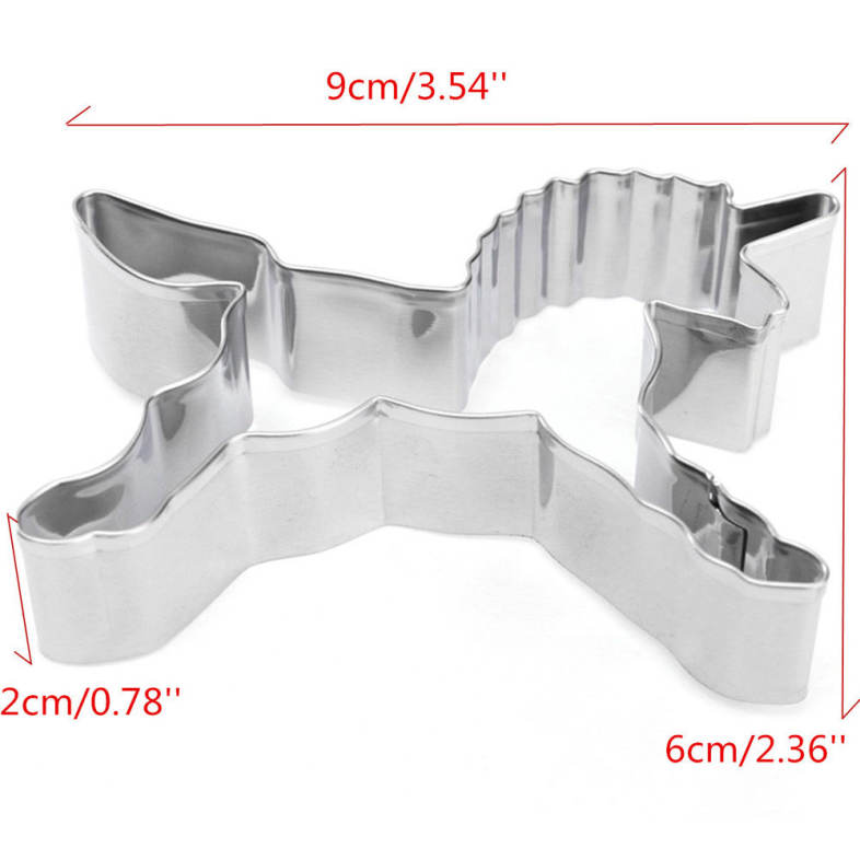 Unicorn Shape Biscuit Cookie Cutter Horse Tools Stainless Steel Baking Mold