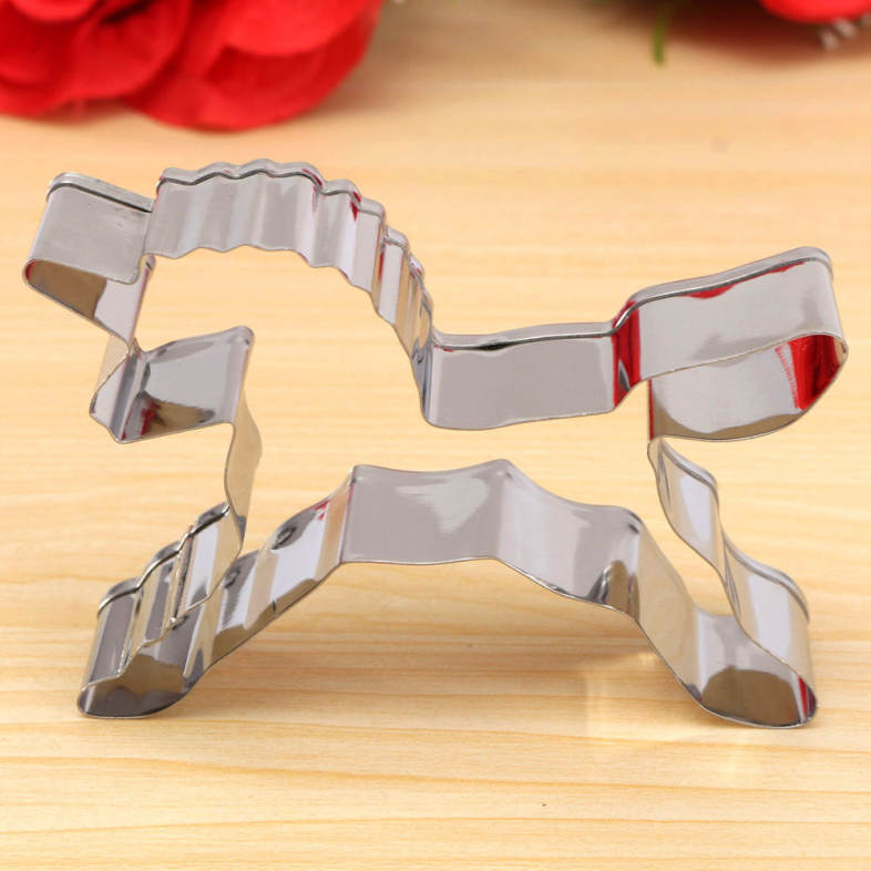 Unicorn Shape Biscuit Cookie Cutter Horse Tools Stainless Steel Baking Mold