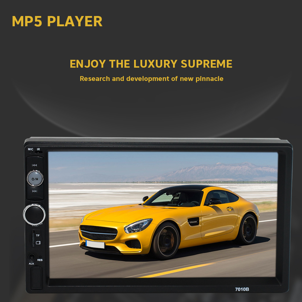 7010B Car Multimedia Player with Bluetooth FM Radio Remote Control Camera