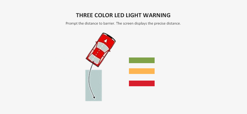 LED Display Buzzer Voice Car Reversing Radar Parking Sensor Monitor Detector System