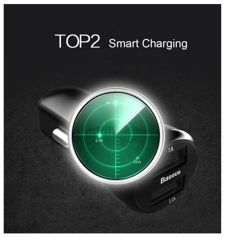 Baseus 2.1A Dual USB Car Charger