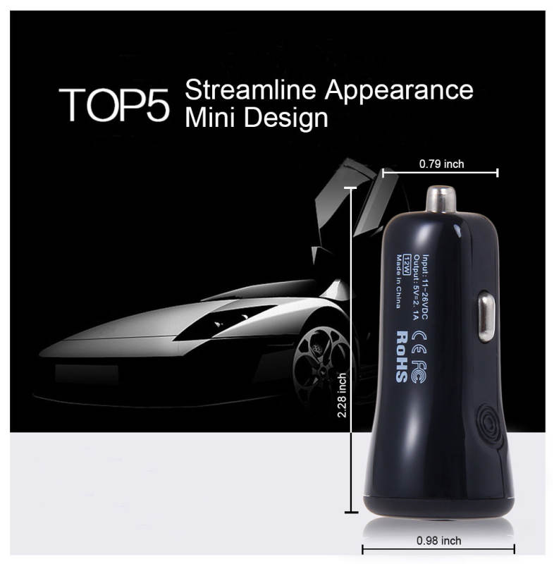 Baseus 2.1A Dual USB Car Charger