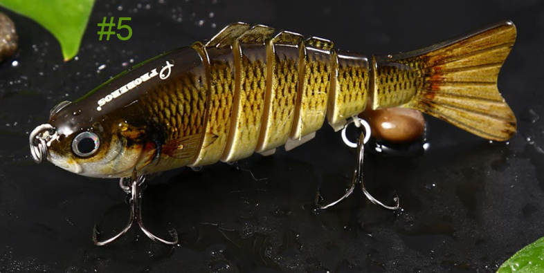 10cm Fishing Lure Artificial Hard Bait 7 Jointed Sections Swimbait