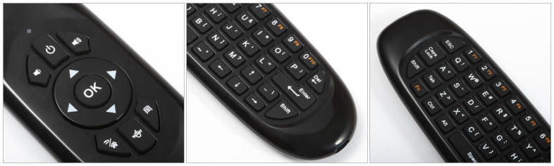 TK668 2.4GHz Wireless Air Mouse   Remote Controller   QWERTY Keyboard with LED Indicator