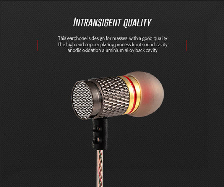 KZ-EDR1 3.5mm In-Ear Music Mega Bass Earphone Wire Headphone Headset