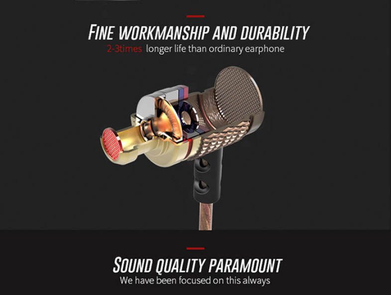 KZ-EDR1 3.5mm In-Ear Music Mega Bass Earphone Wire Headphone Headset