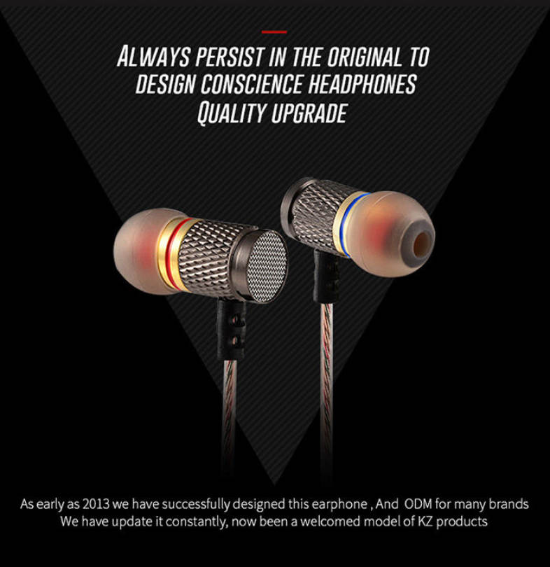 KZ-EDR1 3.5mm In-Ear Music Mega Bass Earphone Wire Headphone Headset