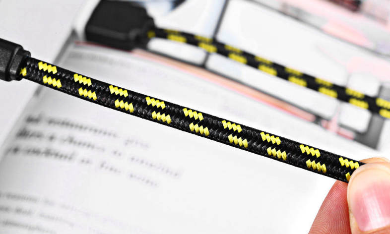 1M Type C Colorful Nylon Braided Transfer Data Sync Line Charging Cable