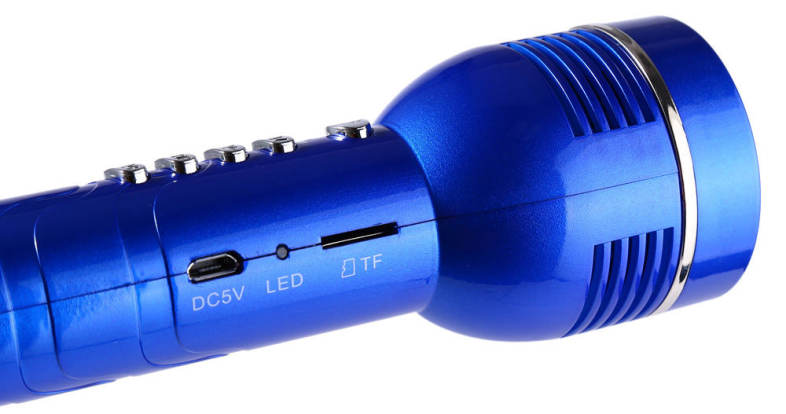 L - 538 Portable Mini MP3 Player 150 Lumens LED Flashlight Speaker with TF Card Slot FM Radio Function