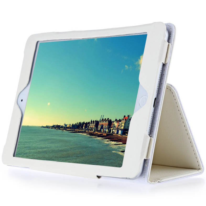 Lychee Lines Leather Material Stand Case for iPad Mini 4
