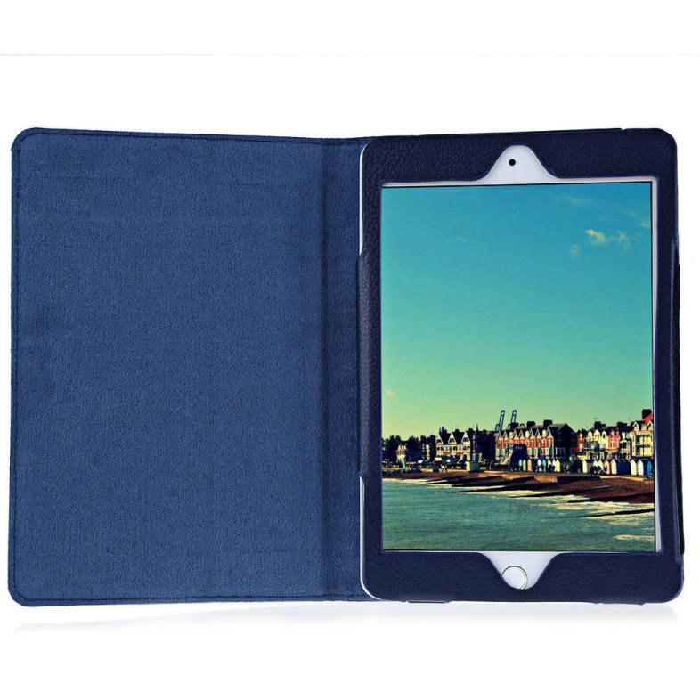 Lychee Lines Leather Material Stand Case for iPad Mini 4