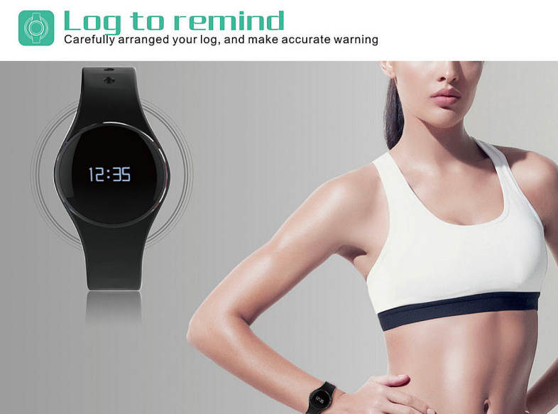 L16 Smart Bracelet Watch Bluetooth 4.0 SMS Reminder Sleep Tracker Calorie Burning for Sports