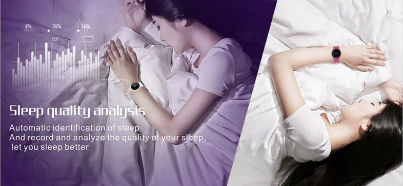 L16 Smart Bracelet Watch Bluetooth 4.0 SMS Reminder Sleep Tracker Calorie Burning for Sports