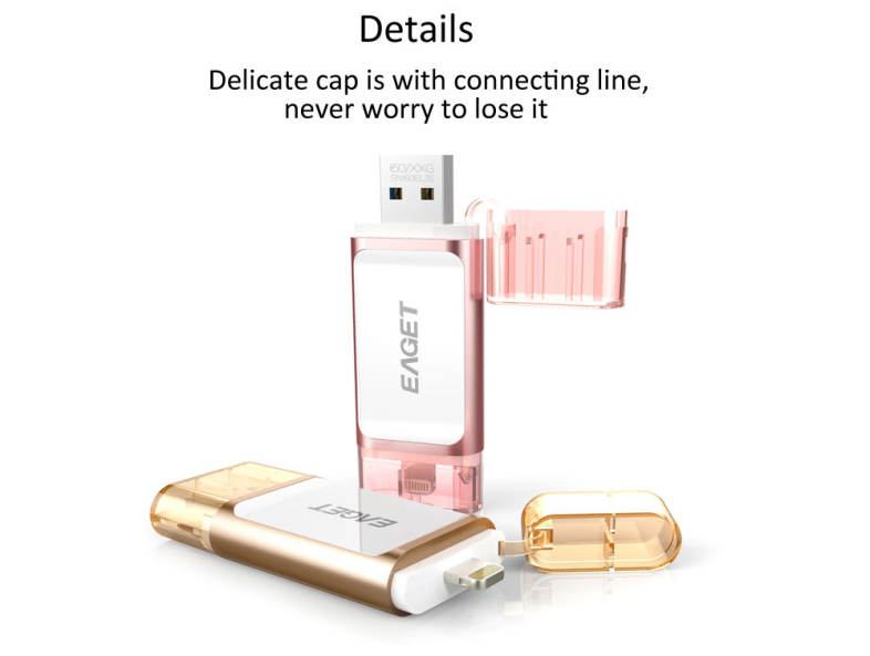 EAGET I60 32GB USB 3.0 OTG Flash Drive with Connector